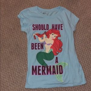Light Blue Mermaid T-shirt 11/13 Kids